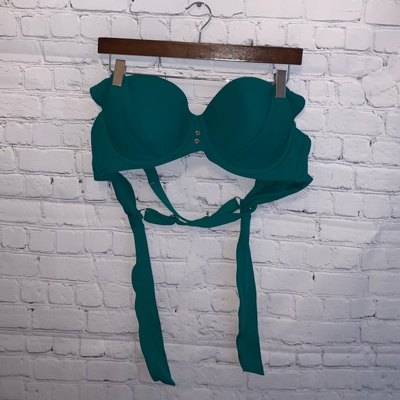 Time and Tru Other - Time and Tru Dark Green Bikini top size 1X